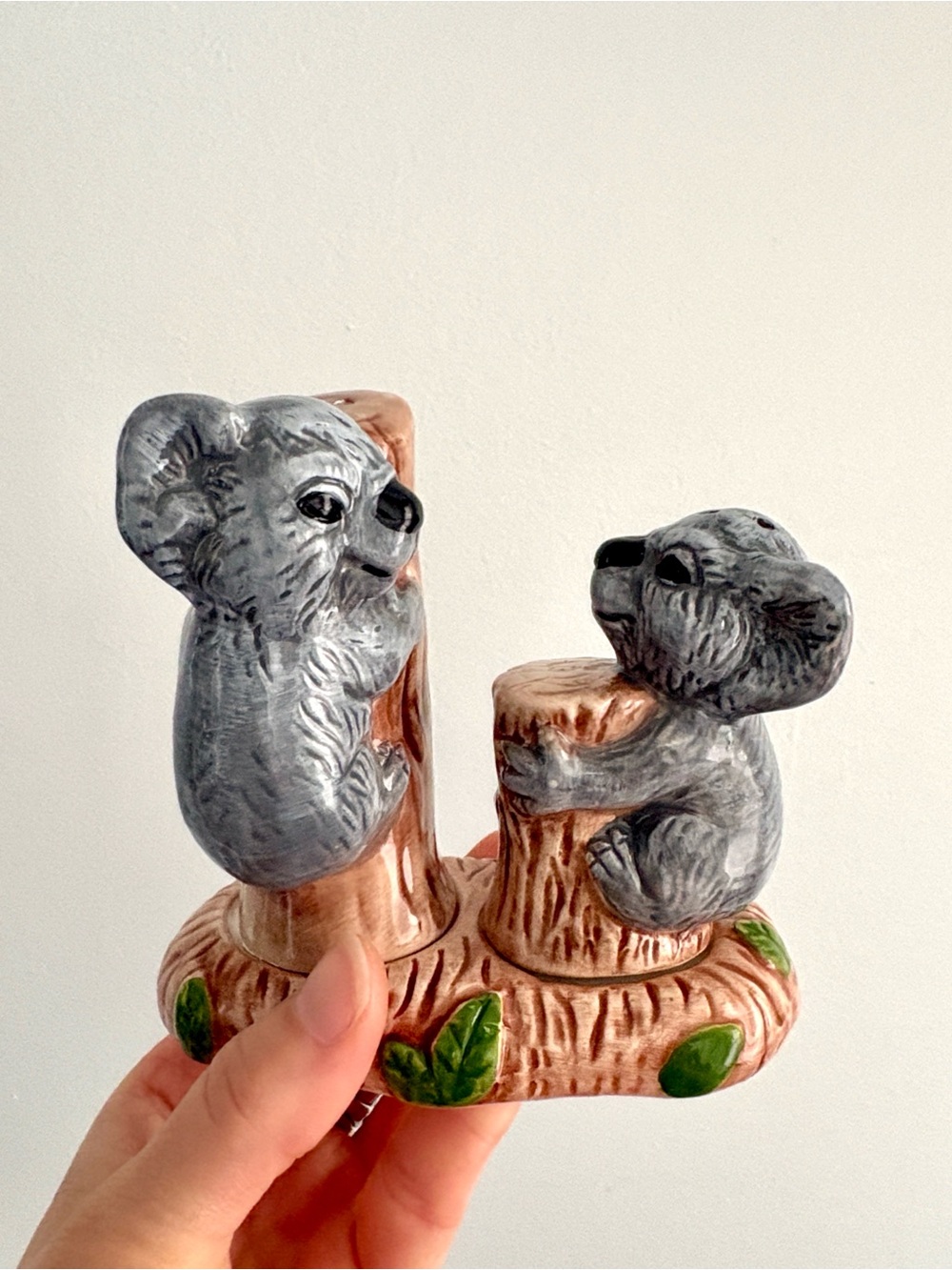 Vintage Ceramic Koala Salt and Pepper Shakers